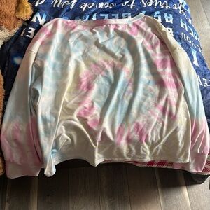 over sized tie dye shirt